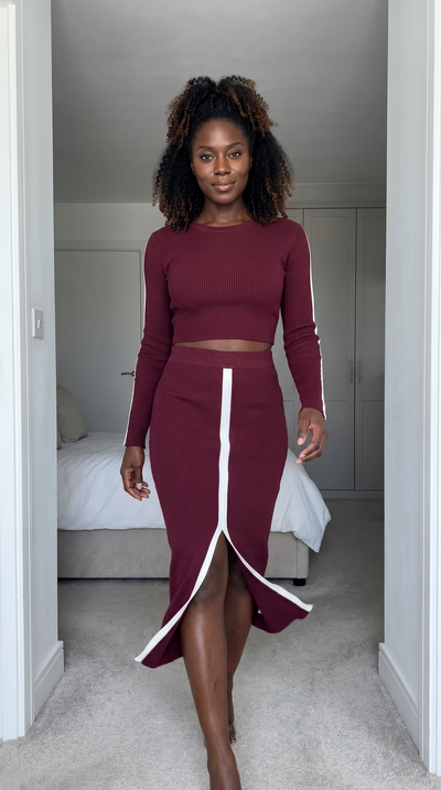 Athleisure Ribbon Stripe Commuter Casual Suit