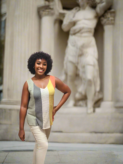 Multicolor Sleeveless Top