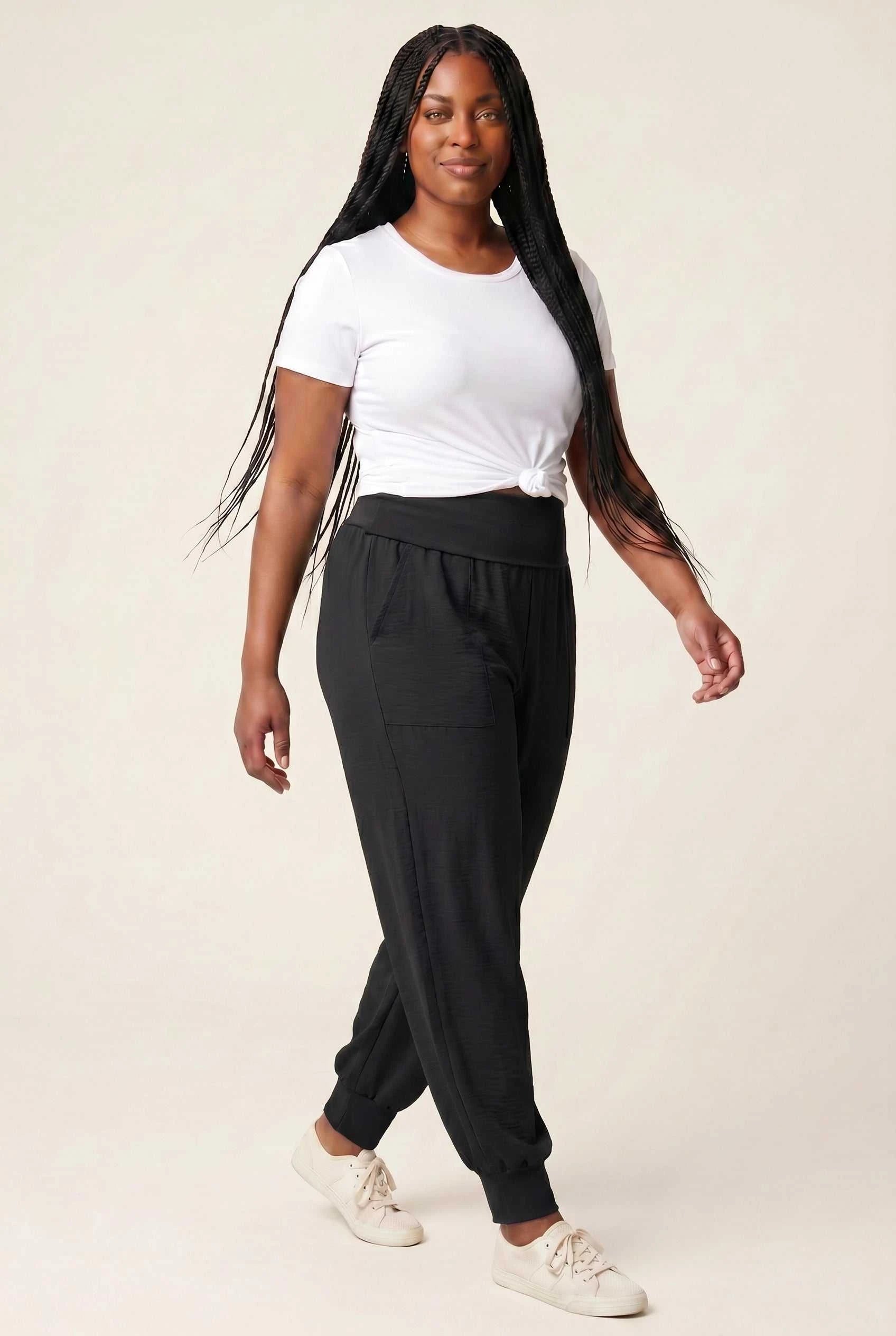Pink Or Black Athleisure Pants