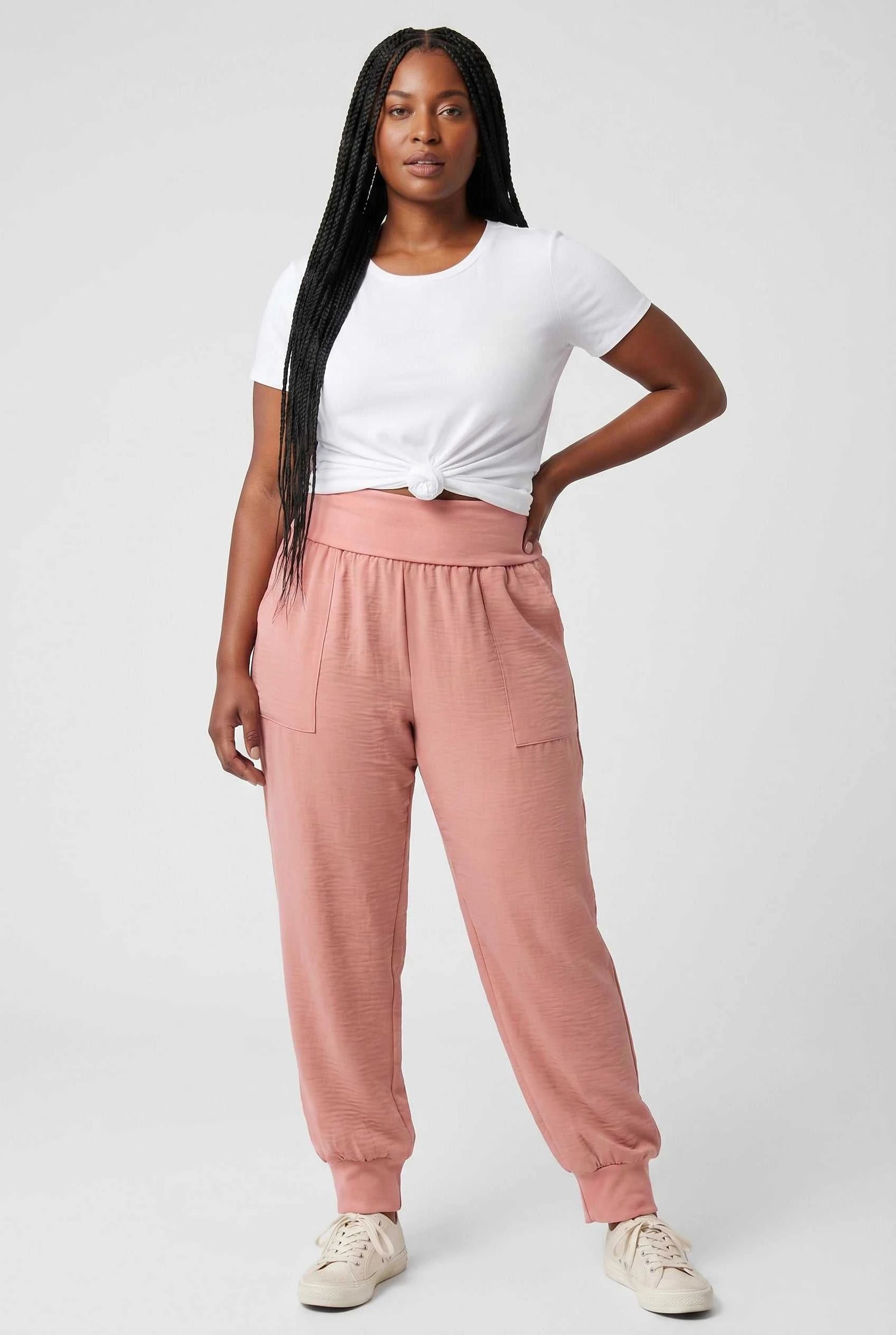 Pink Or Black Athleisure Pants