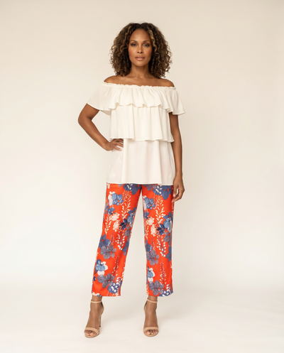 Ivory Off The Shoulder Top