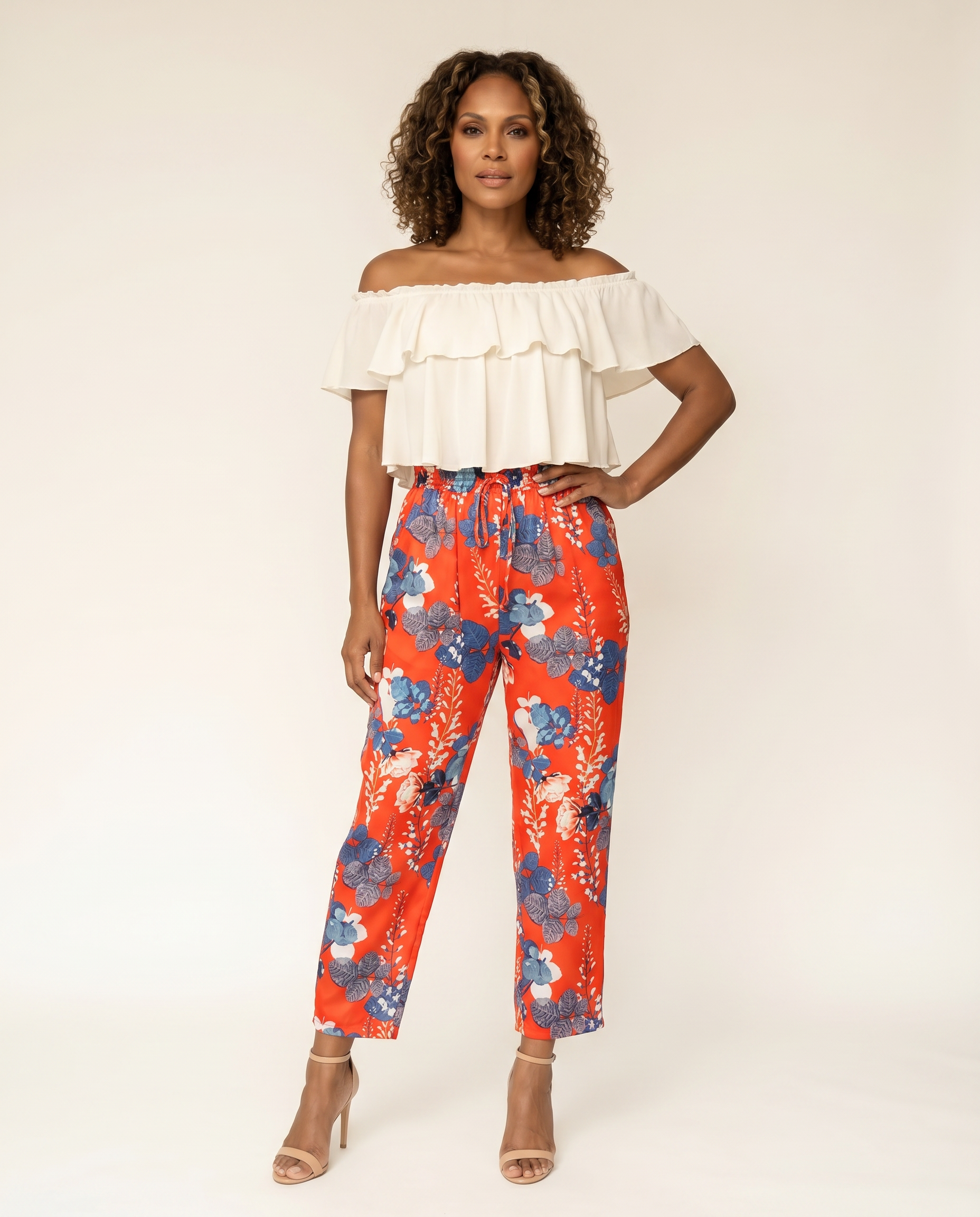 Ivory Off The Shoulder Top
