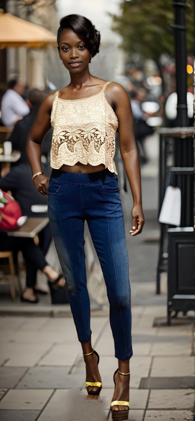Ice Peach Embroidered Top