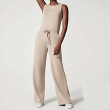 Ladies Apricot Sleeveless Daily Jumpsuit