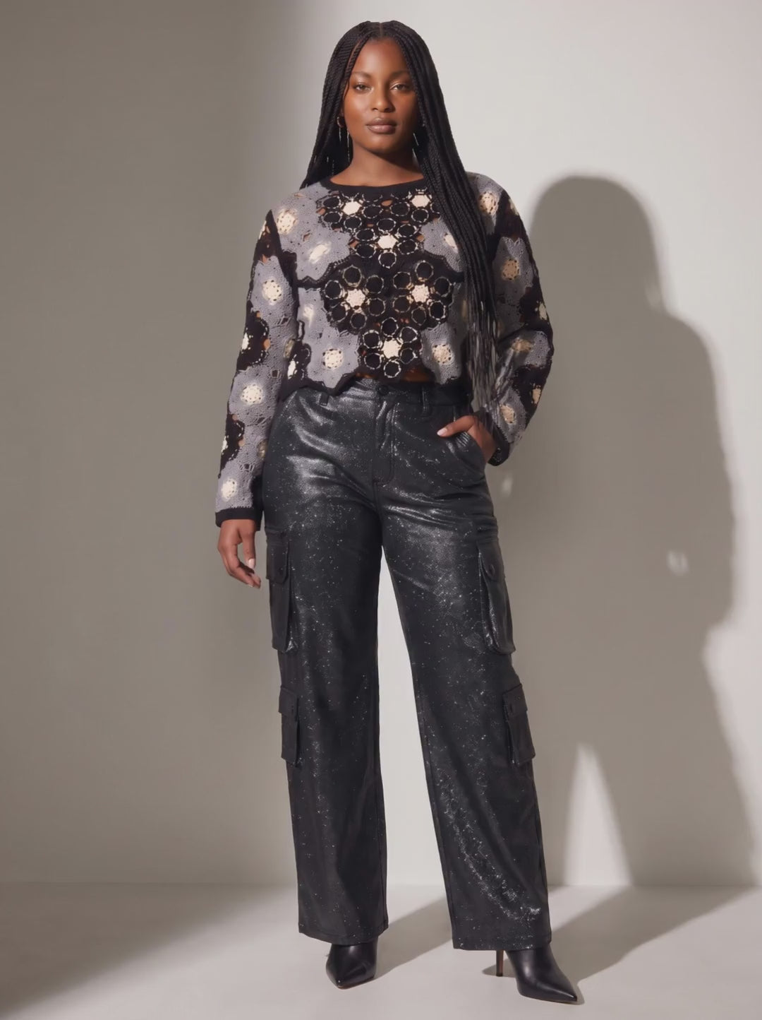 Naomi Cargo Directional Walk Pose 5s