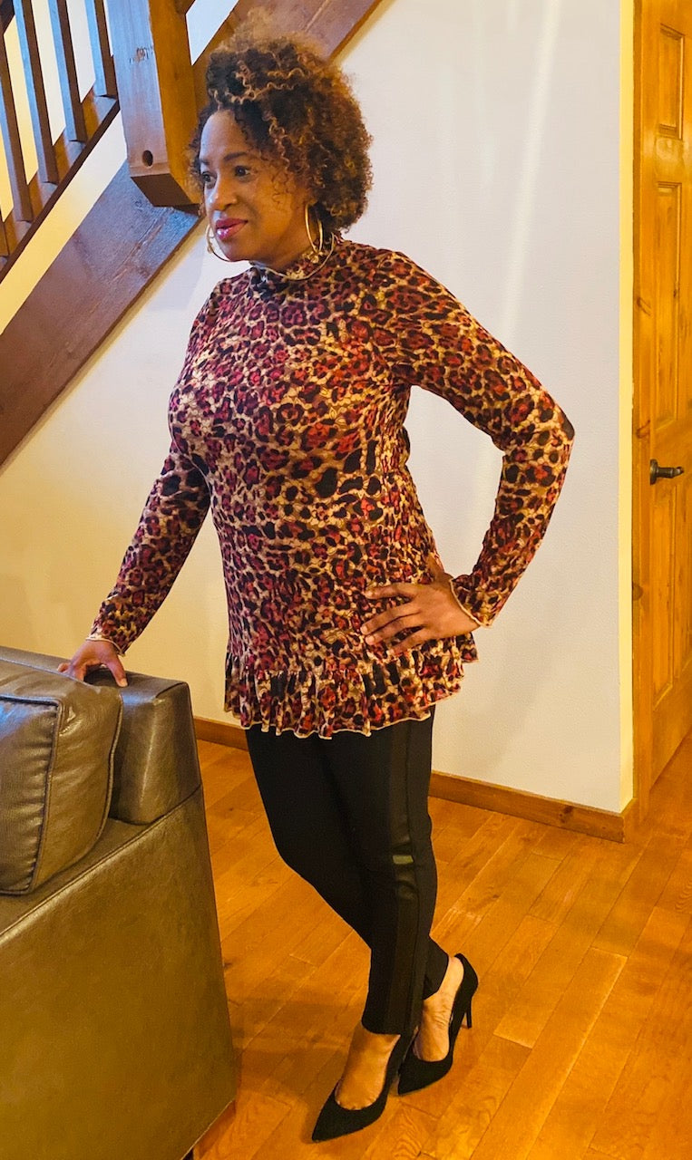 Leopard Print Blouse