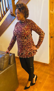 Leopard Print Blouse