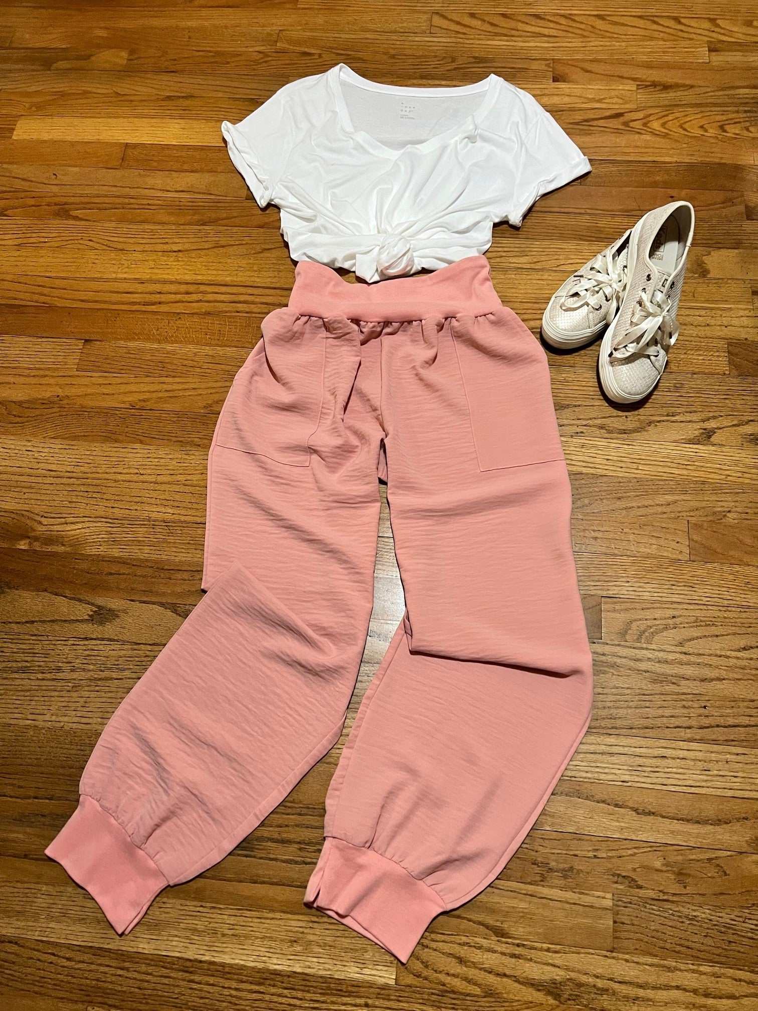 Pink Or Black Athleisure Pants